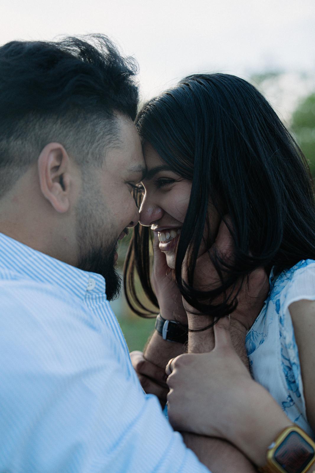 Steve and Anjana sharing a candid moment